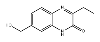 3-乙基-7-(羟甲基)喹喔啉-2(1H)-酮 结构式