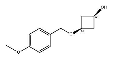 CIS-3-((4-甲氧基苄基)氧基)环丁醇 结构式
