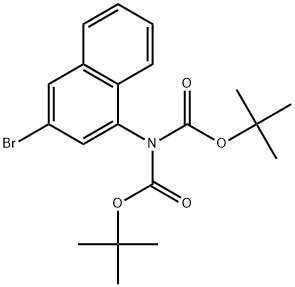 1,3-Bis(1,1-dimethylethyl) 2-(3-bromo-1-naphthalenyl)imidodicarbonate 结构式