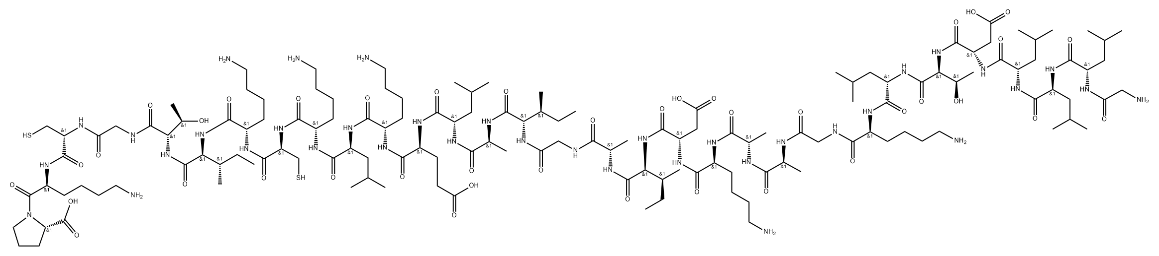 Ranatuerin-2G 结构式