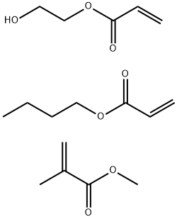 2-Propenoic acid, 2-methyl-, methyl ester, polymer with butyl 2-propenoate and 2-hydroxyethyl 2-propenoate 结构式