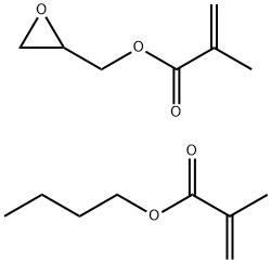 2-甲基-2-丙烯酸丁酯与2-甲基-2-丙烯酸环氧乙烷基甲酯的聚合物 结构式