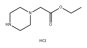 哌嗪乙酸乙酯二盐酸盐/1-乙氧羰基甲基哌嗪二盐酸盐 结构式