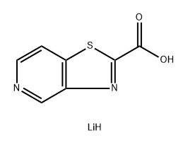 Thiazolo[4,5-c]pyridine-2-carboxylic acid, lithium salt (1:1) 结构式