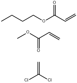 二氯乙烯与丙烯酸丁酯和丙烯酸甲酯的聚合物 结构式