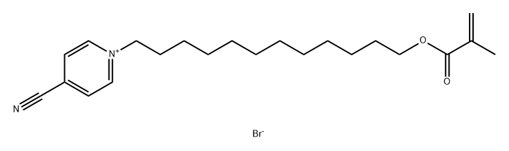 4-cyano-1-[12-[(2-methyl-1-oxo-2-propen-1-yl)oxy]dodecyl]- 结构式