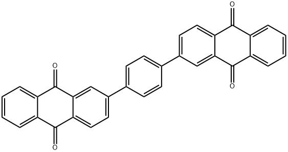 1,4-bis(9,10-anthraquinonyl)benzene 结构式