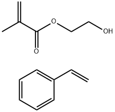 2-甲基-2-丙烯酸羟乙基酯与苯乙烯的共聚物 结构式