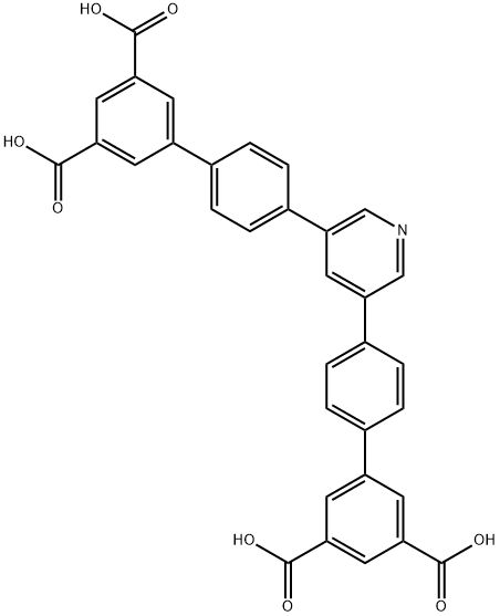 4',4'''-(吡啶-3,5-二基)双(([[1,1'-联苯]-3,5-二羧酸)) 结构式