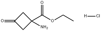 1-氨基-3-氧代环丁烷-1-羧酸乙酯盐酸盐 结构式