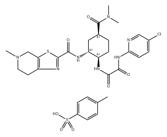 依度沙班杂质RRS(4-甲基苯磺酸盐) 结构式