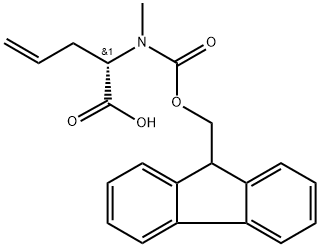 FMOC-N-甲基-L-烯丙基甘氨酸 结构式