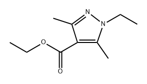 ethyl 1-ethyl-3,5-dimethyl-pyrazole-4-carboxylate 结构式