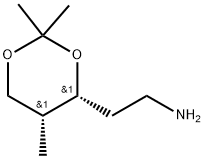 2-((4R,5R)-2,2,5-三甲基-1,3-二氧杂-4-基)乙烷-1-胺 结构式