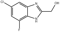 (6-chloro-4-fluoro-1H-benzo[d]imidazol-2-yl)methanol 结构式