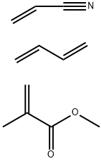 2-甲基-2-丙烯酸甲酯与1,3-丁二烯和2-丙烯腈的聚合物 结构式