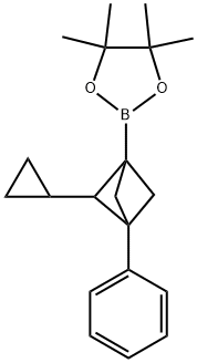 2-(2-环丙基-3-苯基双环[1.1.1]戊烷-1-基)-4,4,5,5-四甲基-1,3,2-二氧硼烷 结构式