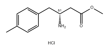 methyl
(3R)-3-amino-4-(4-methylphenyl)butanoate
hydrochloride 结构式