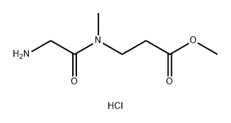 methyl
3-(2-amino-N-methylacetamido)propanoate
hydrochloride 结构式