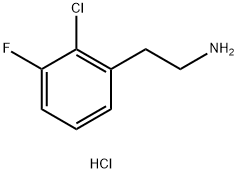 2-(2-chloro-3-fluorophenyl)ethan-1-amine
hydrochloride 结构式