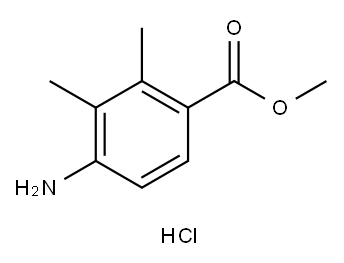 4-氨基-2,3-二甲基苯甲酸甲酯盐酸盐 结构式