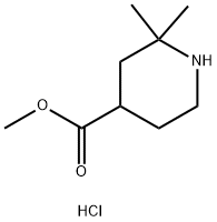 2,2-二甲基哌啶-4-甲酸甲酯盐酸盐 结构式