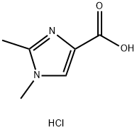 1,2-二甲基-1H-咪唑-4-羧酸(盐酸盐) 结构式