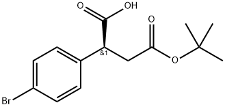 (S)-2-(4-溴苯基)-4-(叔丁氧基)-4-氧代丁酸 结构式