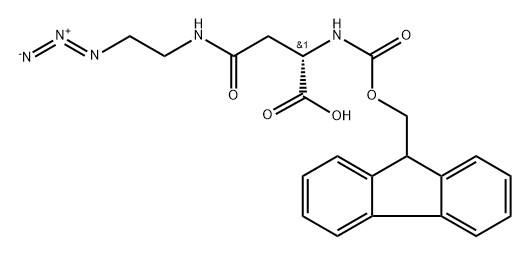 Fmoc-L-Asn(EDA-N3)-OH 结构式