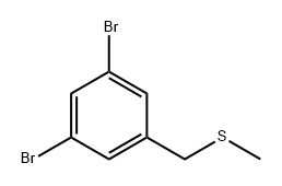 3,5-二溴苄基甲基硫醚 结构式