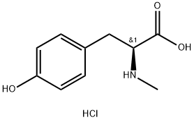 N-METHYL-L-TYROSINE HYDROCHLORIDE 结构式