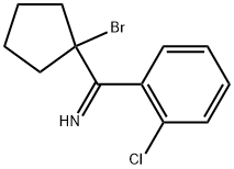 Benzenemethanimine, α-(1-bromocyclopentyl)-2-chloro- 结构式