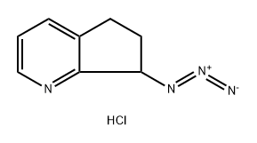 7-azido-5H,6H,7H-cyclopenta[b]pyridine hydrochloride 结构式