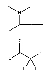 (but-3-yn-2-yl)dimethylamine, trifluoroacetic acid 结构式