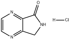 6,7-二氢-5H-吡咯并[3,4-B]吡嗪-5-酮盐酸盐 结构式