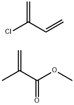2-甲基丙烯酸甲酯与2-氯-1,3-丁二烯的聚合物 结构式