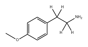 2-(4-甲氧基苯基)乙烷-1,1,2,2-D4-1-胺 结构式