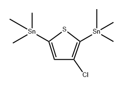 (单氯噻吩基)双三甲基锡 结构式