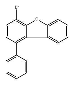 4-溴-1-苯基二苯并呋喃 结构式