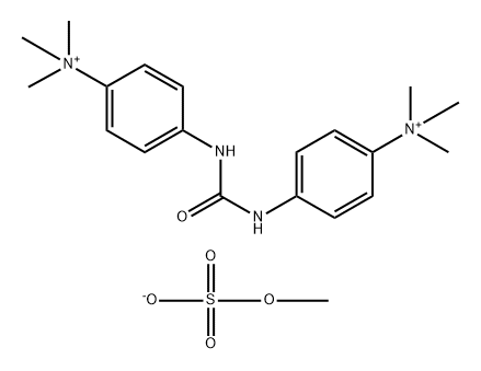 Benzenaminium, 4,4'-(carbonyldiimino)bis[N,N,N-trimethyl-, bis(methyl sulfate) (9CI) 结构式