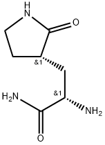 (S) -2-氨基-3-((S)-2-氧吡咯烷-3-基)丙酰胺 结构式