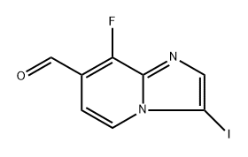 8-氟-3-碘咪唑并[1,2-A]吡啶-7-甲醛 结构式