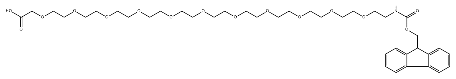 Fmoc-NH-PEG11-CH2COOH 结构式