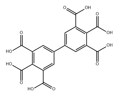 联苯-3,3',4,4',5',5'-六甲酸 结构式