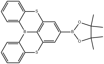 2-(5,9-二硫-13B-硼萘并[3,2,1-DE]蒽-7-基)-4,4,5-5-四甲基-1,3,2-二氧杂硼烷 结构式