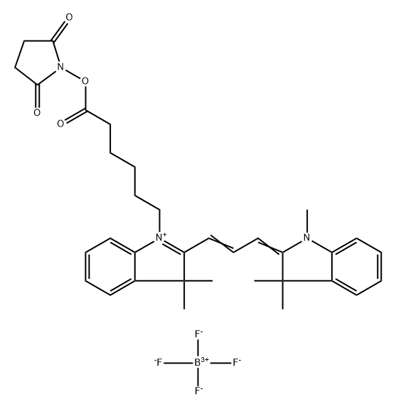 CYANINE3 NHS酯 结构式
