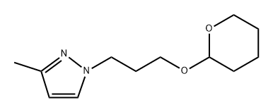 3-甲基-1-(3-((四氢-2H-吡喃-2-基)氧基)丙基)-1H-吡唑 结构式