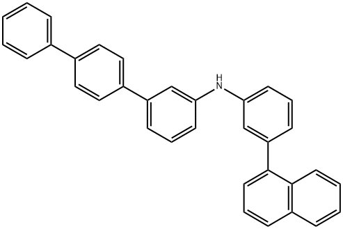 N-(3-(萘-1-基)苯基)-[1,1':4',1''-三联苯]-3-胺 结构式