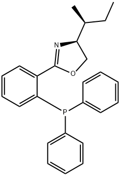 (S)-4-((S)-仲丁基)-2-(2-(二苯基膦基)苯基)-4,5-二氢恶唑 结构式