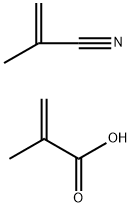 2-Propenoic acid, 2-methyl-, polymer with 2-methyl-2-propenenitrile 结构式